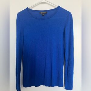 Banana Republic Cobalt Silk Cashmere Crew Neck Sweater, Size S